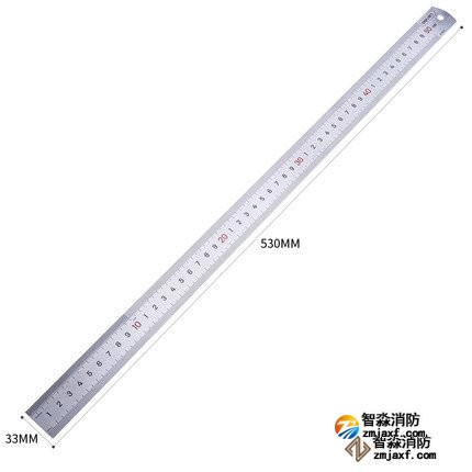 天津钢直尺量程50cm；精度：1mm　